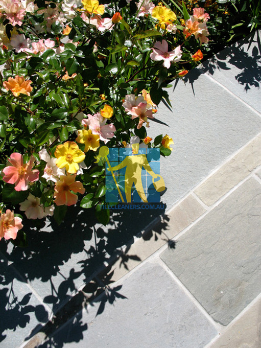Mandurah bluestone tiles outdoor traditional landscape flowers