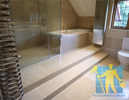Geelong Limestone Tile Siena Honed Bathroom Sealed