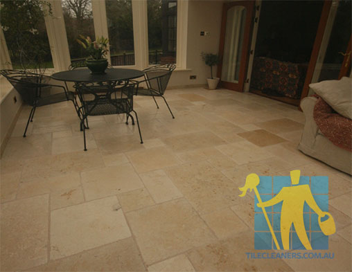 Hobart Limestone Floor Tile Siena Tumbled Cleaning