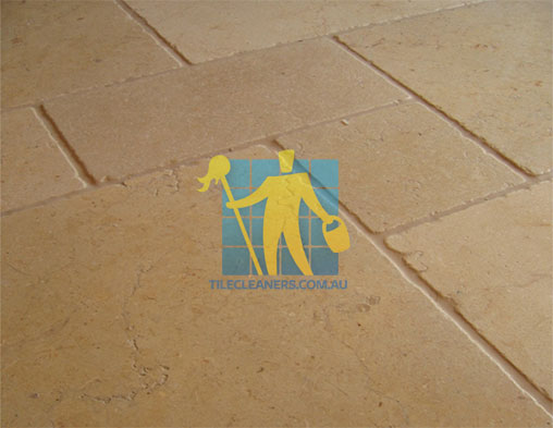 Hobart limestone floor tile siena tumbled sample
