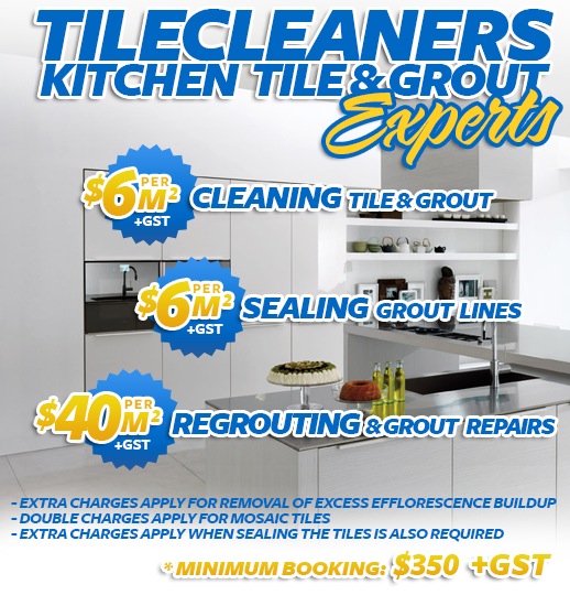 kitchen tile cleaning sealing regrouting Wollongong
