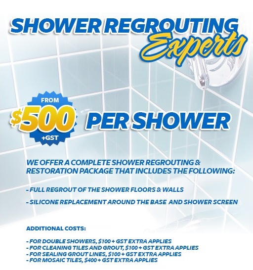 shower regrouting and restoration Cairns