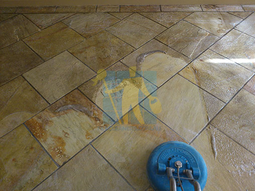 Canberra Sandstone Floor Scrubbing
