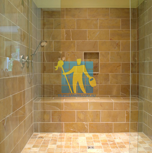 modern bathroom with elegant stone like fake stone tiles Mandurah