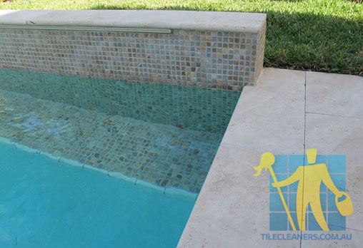 Mandurah outdoor travertine tiles modern pool patio cleaning