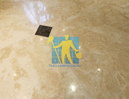 polished travartine stone tile sample sealed Gold Coast