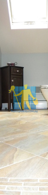 contemporary bathroom with floor tiles that look like porcelain or stone white grout Melbourne/Brimbank/favicon.ico