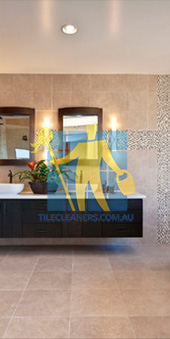modern contemporary bathroom with floor to ceiling porcelain tiles Brisbane Moreton Bay Region Deception Bay/Ipswich/Muirlea