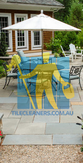 Melbourne/Yarra Ranges bluestone tiles outdoor rectangular irregular dining patio