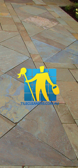 Sydney Olympic Park/Northern Beaches bluestone tiles outdoor patio rusty color
