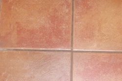 grout colour before sealing by tile cleaners Hilton