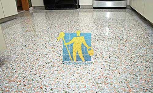 Melbourne Terrazzo floors after polishing process