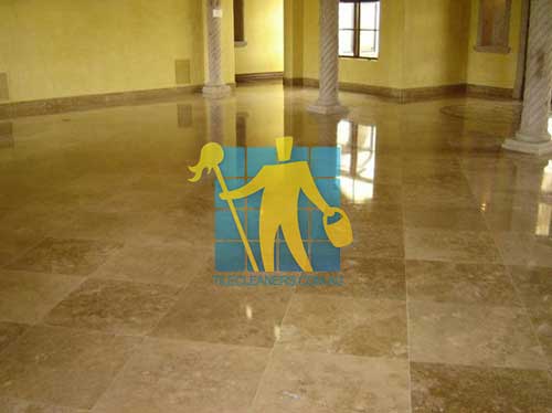 Bunbury high gloss travertine tile floor