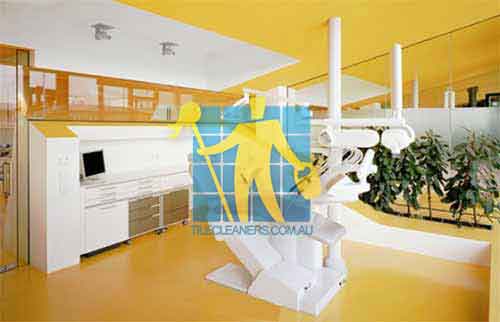 Coniston dental clinic yellow vinyl floor
