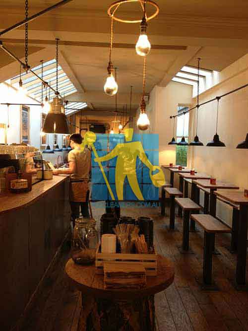 Bendigo coffee shop with timber floor design