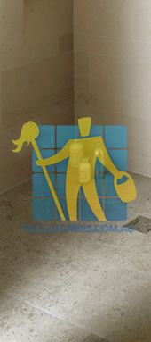limestone  tiles  shower  moleanos  blue Gold Coast/Bundall