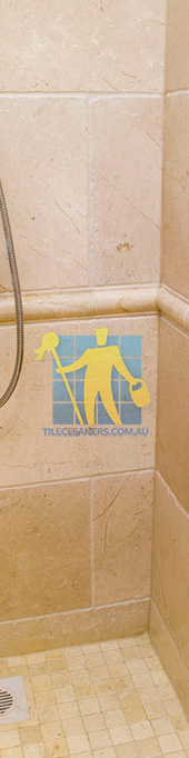 marble tile tumbled acru bathroom shower Adelaide Enfield/Mitcham/Colonel Light Gardens