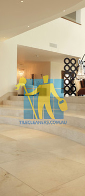 marble tiles floor ema marfil marble tiles and custom made curved steps Brisbane