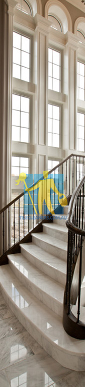 marble tiles traditional stairsway with polished light marble tiles shiny Melbourne/Whittlesea