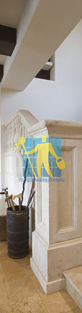 spanish style mediterranean staircase with natural marble tiles porous Sydney/Perth/Kalamunda/Bickley