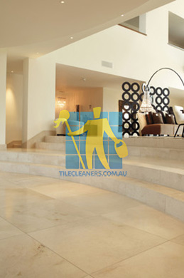 marble tiles floor ema marfil marble tiles and custom made curved steps Melbourne/Knox