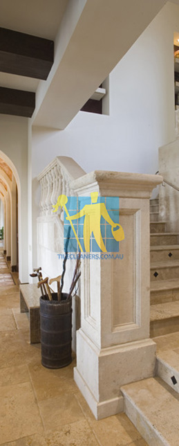 spanish style mediterranean staircase with natural marble tiles porous Adelaide Enfield/Unley