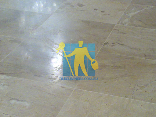 Jerrara marble tile indoor marks need buffing