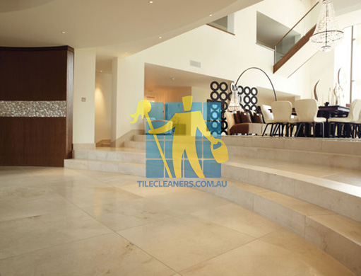 Cairns marble tiles floor ema marfil marble tiles and custom made curved steps