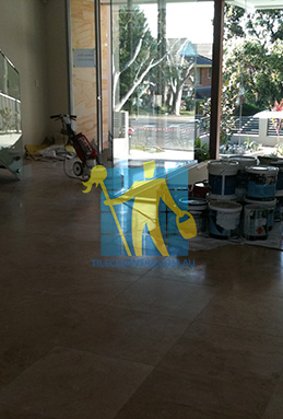 extra large porcelain floor tiles after cleaning empty room with polisher Brisbane Moreton Bay Region Deception Bay/Redland