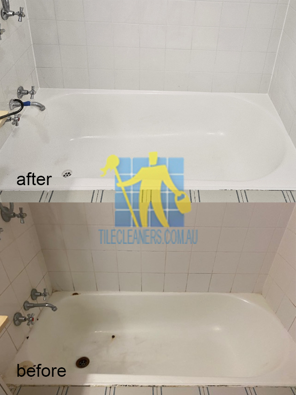 bathroom floor and wall before and after cleaning and sealing