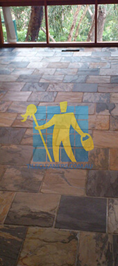 clean slate tiles unsealed after stripping and cleaning before sealing squares shape regular shape size before sealing Brisbane Moreton Bay Region Deception Bay/Redland