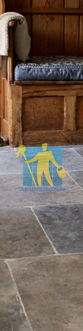 stone tile tumbled milan dark tiles white grout Perth/Bassendean