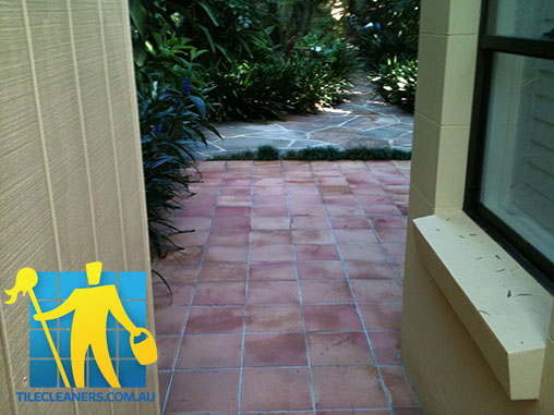 outdoor terracotta tile unsealed Unley