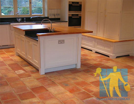 Terracotta Tiles Rustic English Hand Made Kitchen Valley View