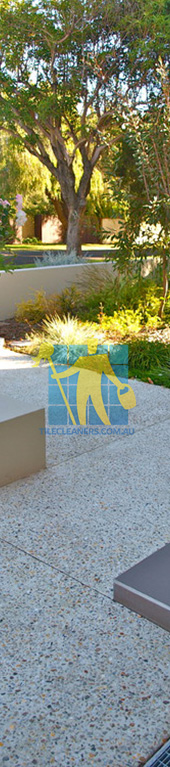 terrazzo contemporary garden and vertical garden feature Gold Coast/Bundall