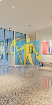 terrazzo modern entry floor tiles polished shiny light color Adelaide Enfield/Prospect/Sefton Park