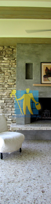 terrazzo tiles polished light color modern living room Sydney/Perth/Stirling/Nollamara