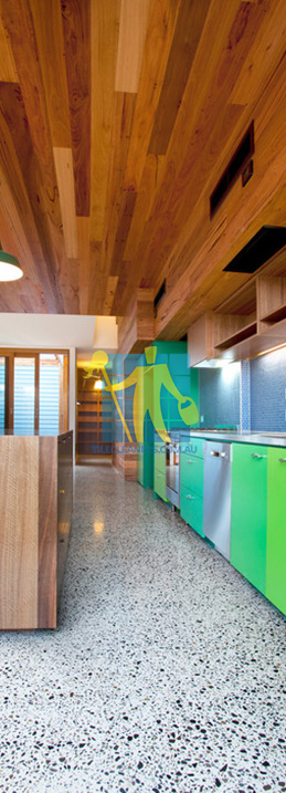 terrazzo tiles long hallway cupboards cabinets Brisbane Moreton Bay Region Deception Bay/Eastern Suburbs