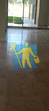 empty room of travertine tiles in large empty livingtoom large tiles after cleaning Sydney/Perth/Stirling/Nollamara