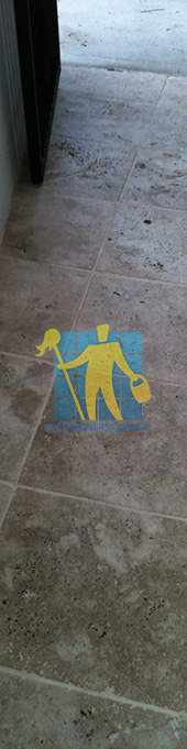 stone tile indoor dirty before cleaning white Melbourne/Port Phillip