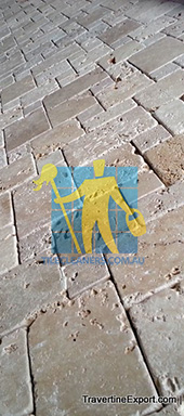 travertine outdoor pavers tumbled grey Melbourne/Bayside