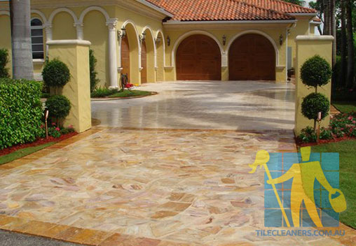 outdoor travertine and flagstone tiles cleaning O Halloran Hill