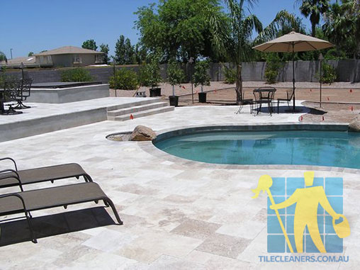 outdoor travertine pavers pool sealing Prospect