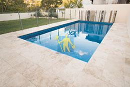 Sealing Outdoor Travertine Tiles Around Pool