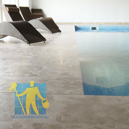 Rosewater Travertine Tile Swimming Pool Sealed